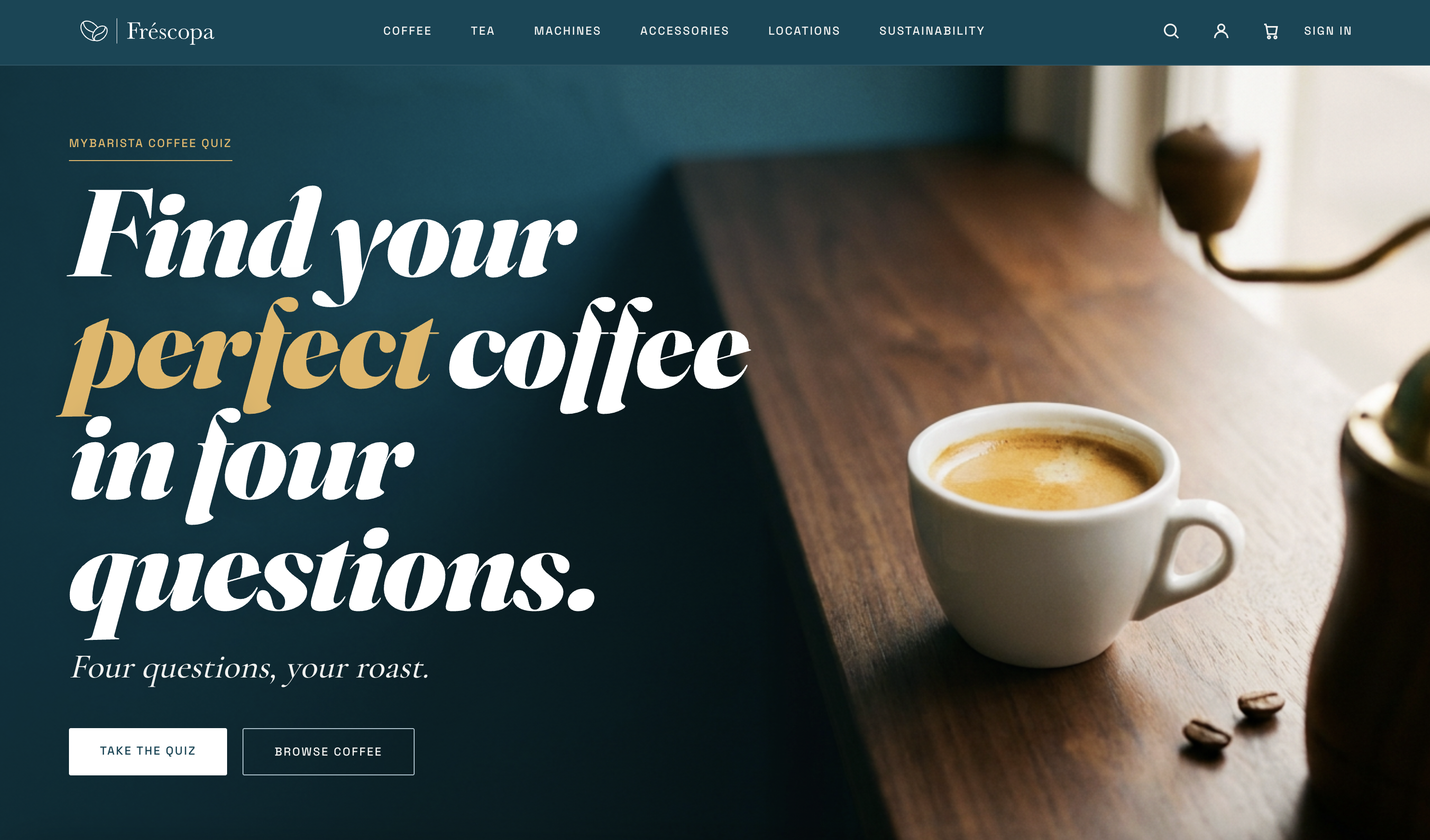 The same site, redesigned by Stardust — ink-deep ground, editorial photography, confident type.