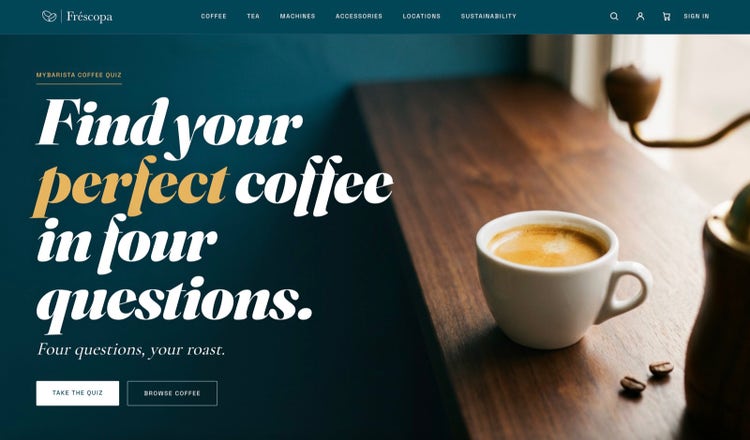The same site, redesigned by Stardust — ink-deep ground, editorial photography, confident type.